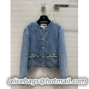 Affordable Price Chanel Denim Jacket CH031122 Blue 2024