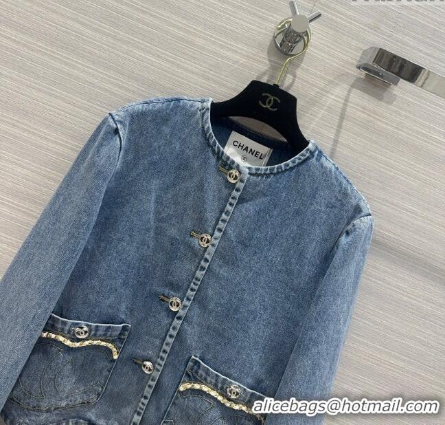 Affordable Price Chanel Denim Jacket CH031122 Blue 2024