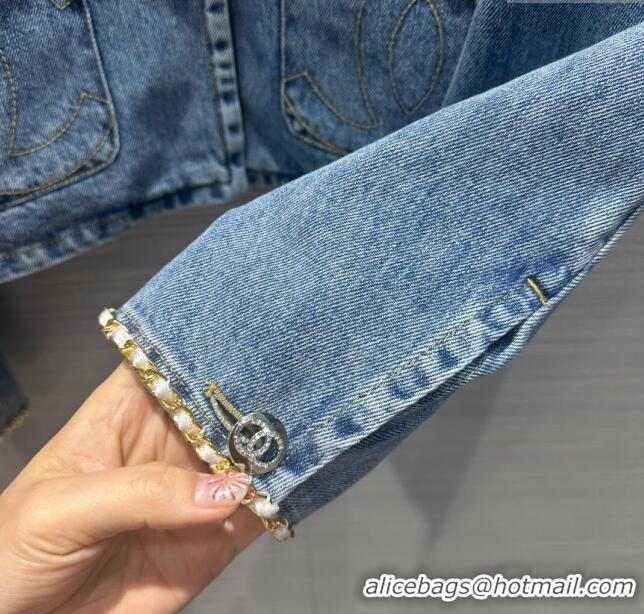 Affordable Price Chanel Denim Jacket CH031122 Blue 2024