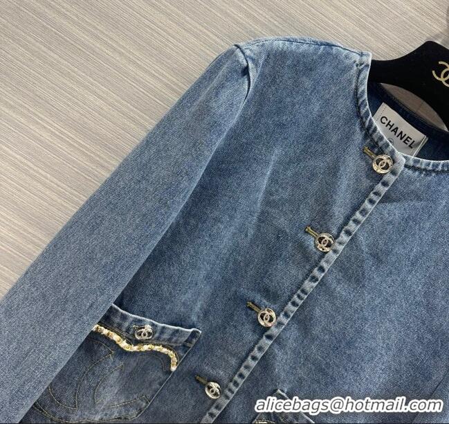 Affordable Price Chanel Denim Jacket CH031122 Blue 2024