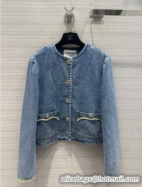 Affordable Price Chanel Denim Jacket CH031122 Blue 2024