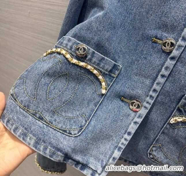 Affordable Price Chanel Denim Jacket CH031122 Blue 2024