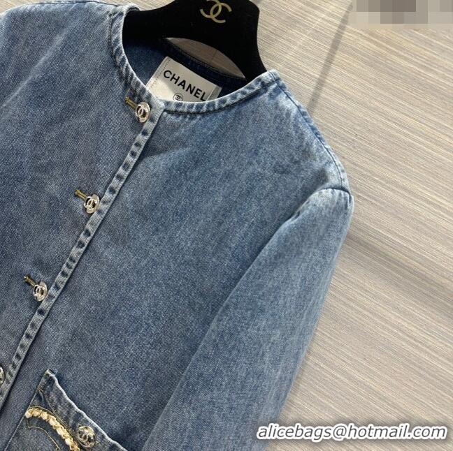 Affordable Price Chanel Denim Jacket CH031122 Blue 2024