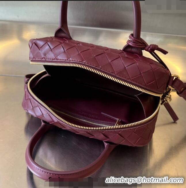 Traditional Specials Bottega Veneta Small Getaway Top Handle Bag in Intrecciato Leather 776736 Burgundy 2023