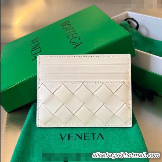 Reasonable Price Bottega Veneta Intrecciato Leather Credit Card Case 731956 White 2024