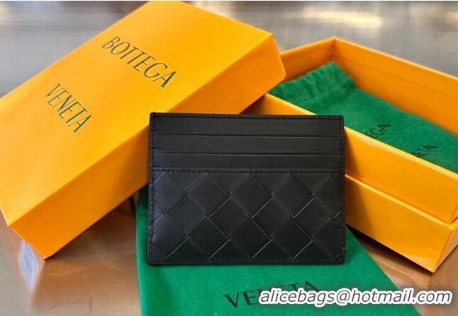 Super Quality Bottega Veneta Intrecciato Leather Credit Card Case 731956 Dark Chocolate 2024