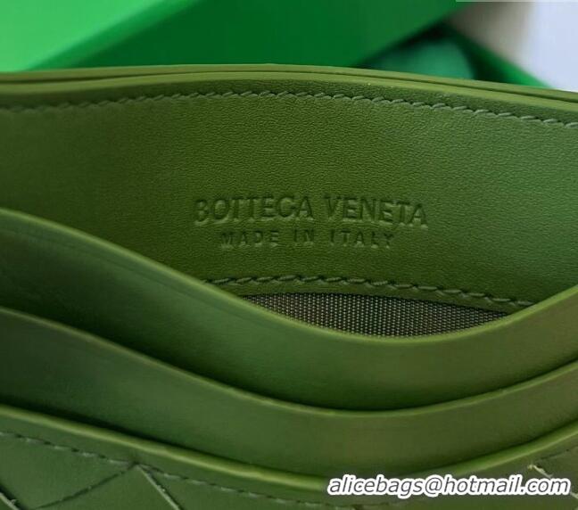 Buy Fashionable Bottega Veneta Intrecciato Leather Credit Card Case 731956 Avocado Green 2024