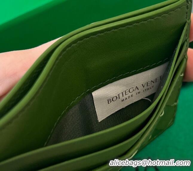 Buy Fashionable Bottega Veneta Intrecciato Leather Credit Card Case 731956 Avocado Green 2024