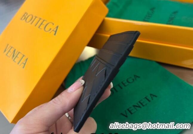 Most Popular Bottega Veneta Intrecciato Leather Credit Card Case 731956 Black 2024