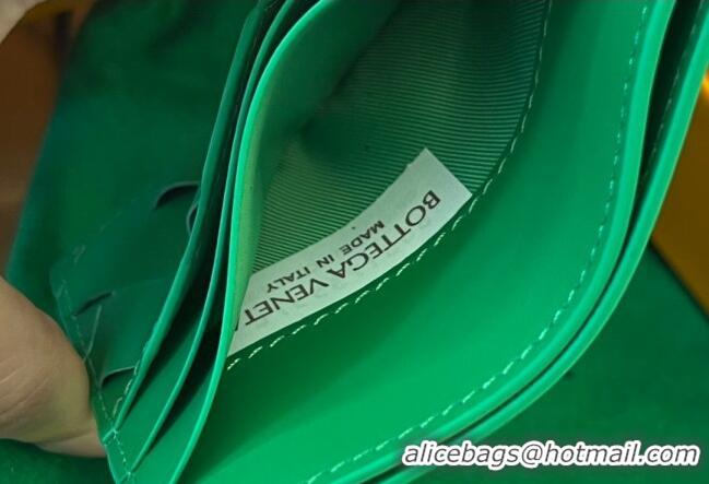 Top Quality Bottega Veneta Intrecciato Leather Credit Card Case 731956 Parrot Green 2024