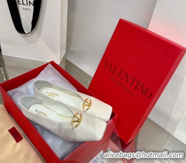 Lower Price Valentino The Bold Edition VLogo Pumps 6.5cm in Lambskin White 0227018