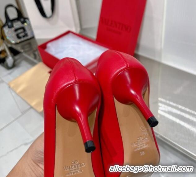 Unique Style Valentino The Bold Edition VLogo Pumps 6.5cm in Lambskin Red 0227024