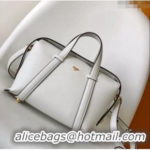 Super Quality Fendi Boston 365 Bag in Full-Grain Leather F8106 White 2023