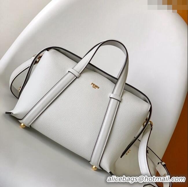 Super Quality Fendi Boston 365 Bag in Full-Grain Leather F8106 White 2023