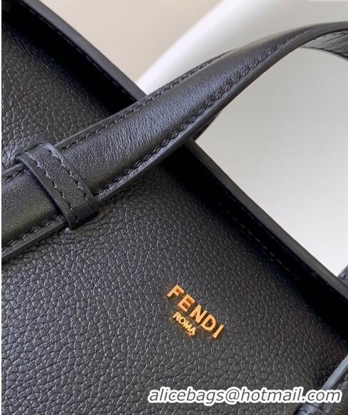 New Style Fendi Boston 365 Bag in Full-Grain Leather F8106 Black 2023