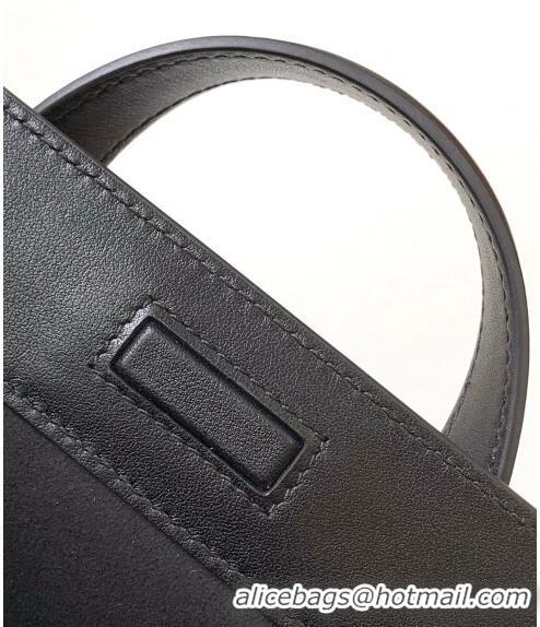 New Style Fendi Boston 365 Bag in Full-Grain Leather F8106 Black 2023