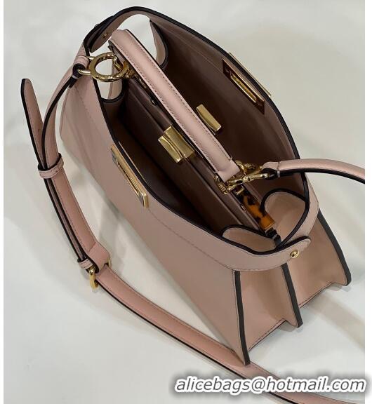 Super Quality Fendi Peekaboo Iseeu Small Bag in Calfskin Leather 80011A Light Pink 2023 Top