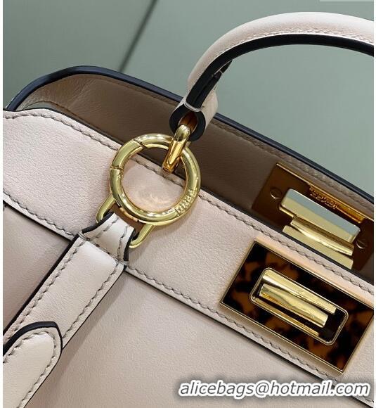 Super Quality Fendi Peekaboo Iseeu Small Bag in Calfskin Leather 80011A Light Pink 2023 Top