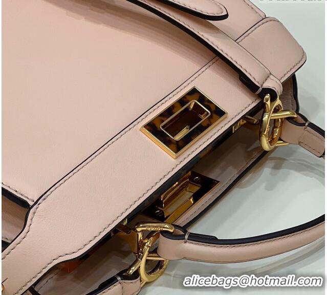 Super Quality Fendi Peekaboo Iseeu Small Bag in Calfskin Leather 80011A Light Pink 2023 Top