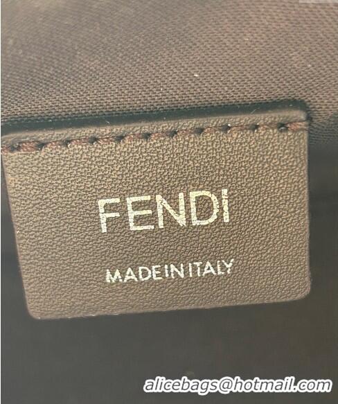 Promotional Fendi Fendi First Small Bag in Silver leather with crystal FF motif F8076 2024