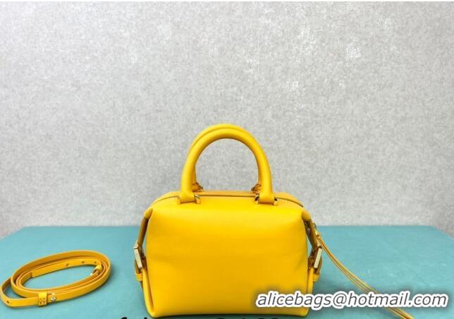 Top Quality Fendi FF Cube Mini Bag in Nappa Leather F8078 Yellow 2024