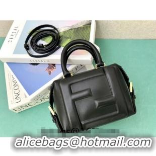 Grade Design Fendi FF Cube Mini Bag in Nappa Leather F8078 Black 2024