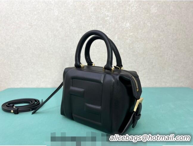 Grade Design Fendi FF Cube Mini Bag in Nappa Leather F8078 Black 2024