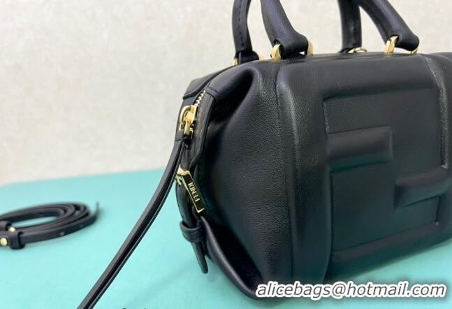 Grade Design Fendi FF Cube Mini Bag in Nappa Leather F8078 Black 2024