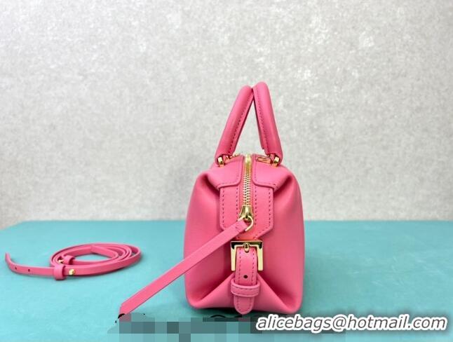 Super Quality Fendi FF Cube Mini Bag in Nappa Leather F8078 Pink 2024