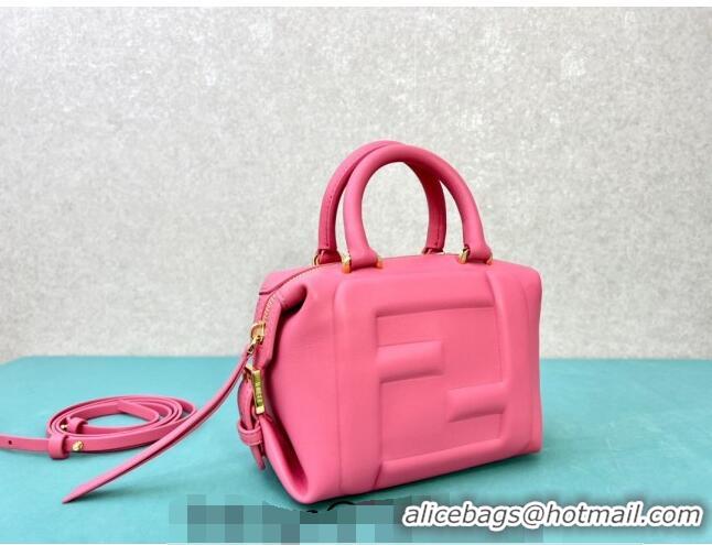 Super Quality Fendi FF Cube Mini Bag in Nappa Leather F8078 Pink 2024