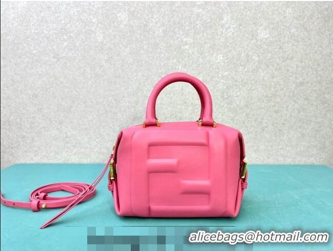 Super Quality Fendi FF Cube Mini Bag in Nappa Leather F8078 Pink 2024