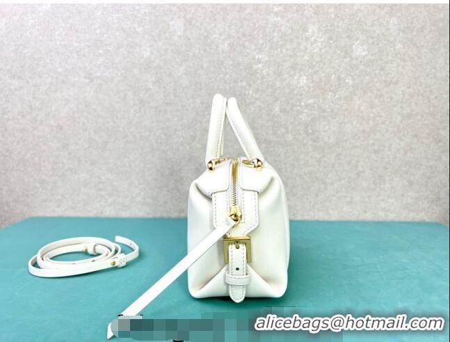 Famous Brand Fendi FF Cube Mini Bag in Nappa Leather F8078 White 2024