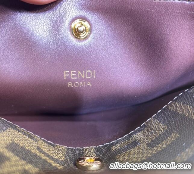 Luxurious Grade Fendi Peekaboo Small Tote Bag in Suede with Strap F8081 Green 2024