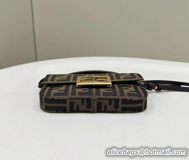 Buy Discount Fendi Baguette Bag Phone in FF Fabric 8620A Brown 2024