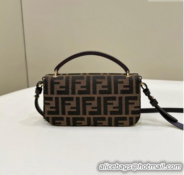 Buy Discount Fendi Baguette Bag Phone in FF Fabric 8620A Brown 2024