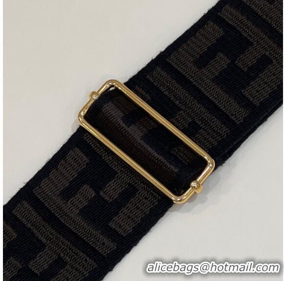 Reasonable Price Fendi Strap You Canvas FF Shoulder Strap 140cm F907 Navy Blue 2024