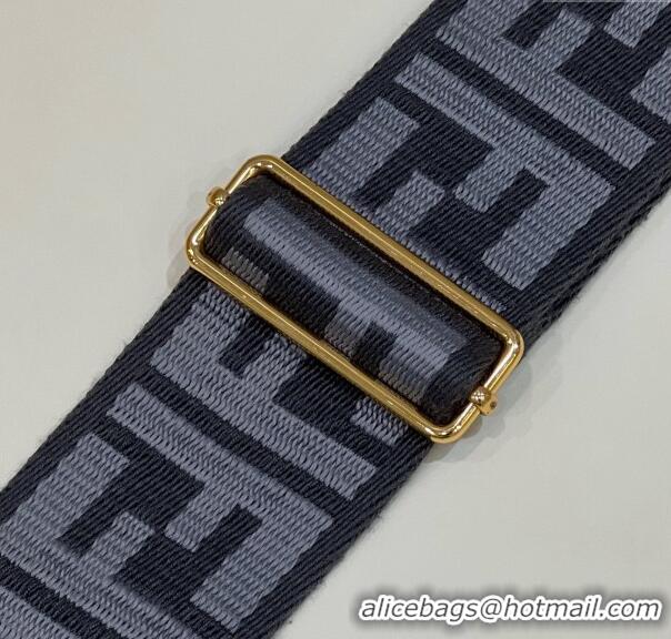 Top Quality Fendi Strap You Canvas FF Shoulder Strap 140cm F907 Grey/White 2024