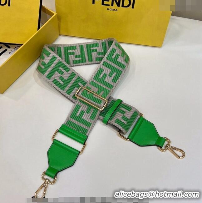 Most Popular Fendi Strap You Canvas FF Shoulder Strap 140cm F907 Green 2024