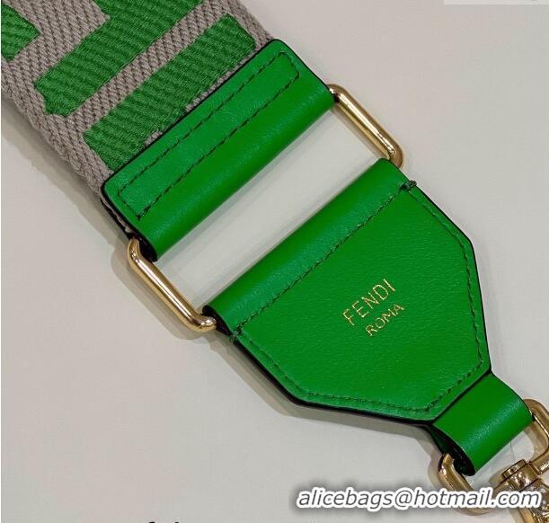 Most Popular Fendi Strap You Canvas FF Shoulder Strap 140cm F907 Green 2024