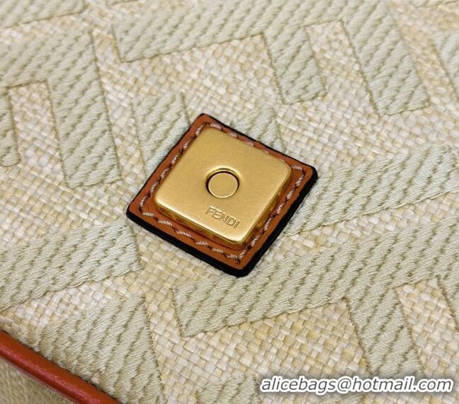 Reasonable Price Fendi Baguette Medium Bag in FF Canvas 0159BM Beige 2024