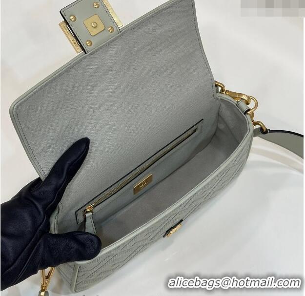 Reasonable Price Fendi Baguette Medium Bag in FF Canvas 0159BM Dusty Green 2024