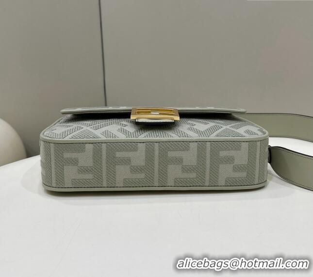 Reasonable Price Fendi Baguette Medium Bag in FF Canvas 0159BM Dusty Green 2024