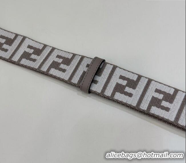 Grade Quality Fendi Strap You Canvas FF Shoulder Strap 4x133cm F913 Grey 2024