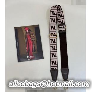 Top Design Fendi Strap You Canvas FF Shoulder Strap 4x133cm F913 Brown 2024