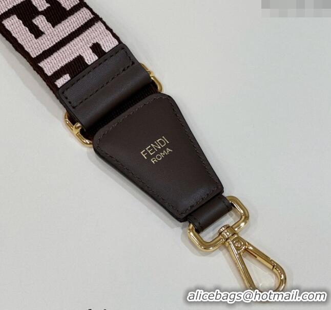 Top Design Fendi Strap You Canvas FF Shoulder Strap 4x133cm F913 Brown 2024