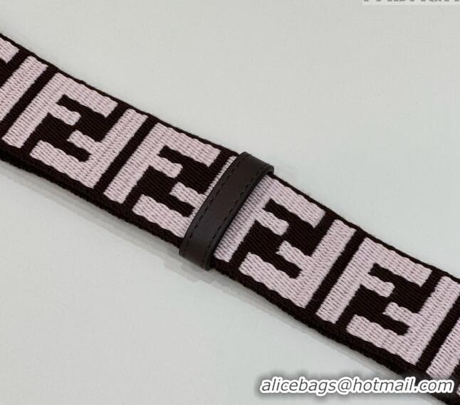 Top Design Fendi Strap You Canvas FF Shoulder Strap 4x133cm F913 Brown 2024