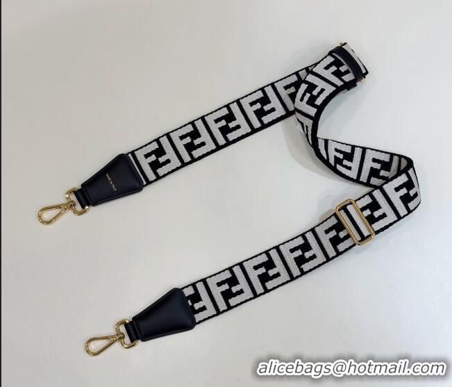 Buy Fashionable Fendi Strap You Canvas FF Shoulder Strap 4x133cm F913 Black 2024