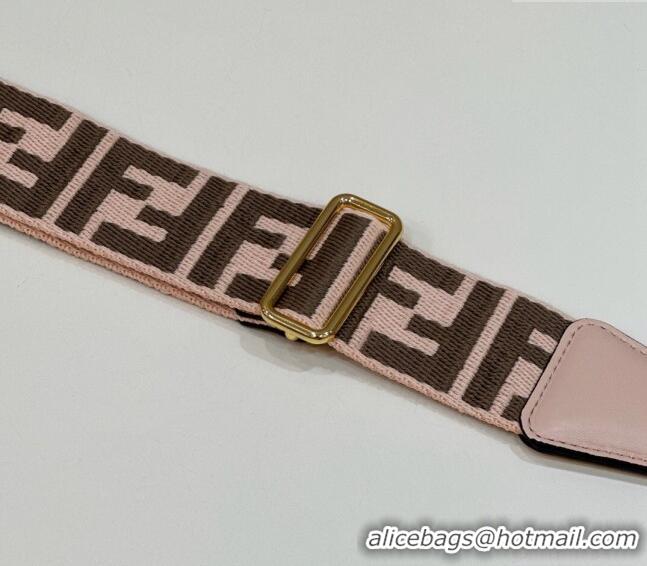 Best Price Fendi Strap You Canvas FF Shoulder Strap 4x133cm F913 Light Pink 2024