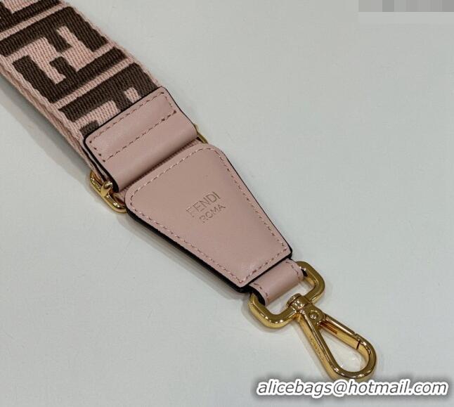 Best Price Fendi Strap You Canvas FF Shoulder Strap 4x133cm F913 Light Pink 2024