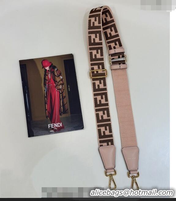 Best Price Fendi Strap You Canvas FF Shoulder Strap 4x133cm F913 Light Pink 2024